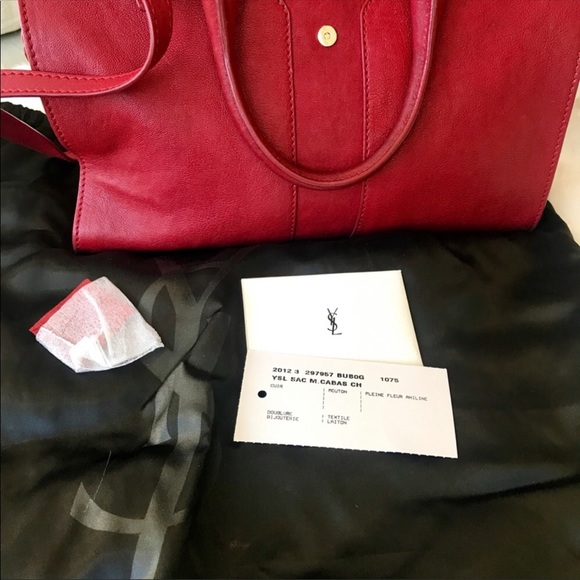 YSL Chyc Mini Ligne Y Leather Satchel - Picture 4 of 8